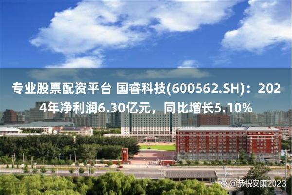 专业股票配资平台 国睿科技(600562.SH)：2024年净利润6.30亿元，同比增长5.10%