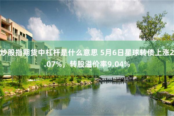 炒股指期货中杠杆是什么意思 5月6日星球转债上涨2.07%，转股溢价率9.04%