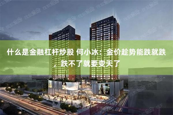 什么是金融杠杆炒股 何小冰：金价趁势能跌就跌，跌不了就要变天了