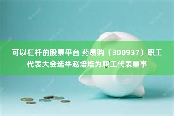 可以杠杆的股票平台 药易购（300937）职工代表大会选举赵培培为职工代表董事