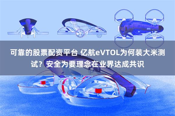 可靠的股票配资平台 亿航eVTOL为何装大米测试？安全为要理念在业界达成共识