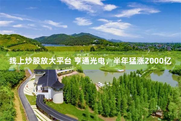 线上炒股放大平台 亨通光电，半年猛涨2000亿