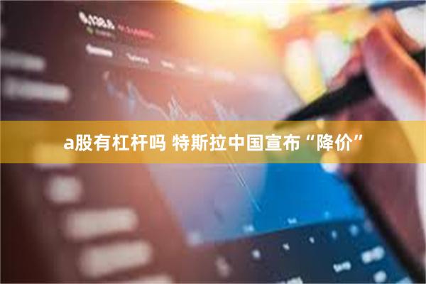 a股有杠杆吗 特斯拉中国宣布“降价”